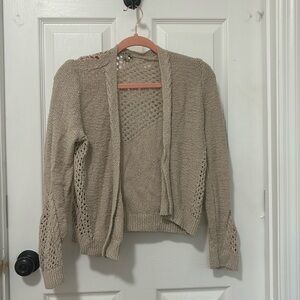 Lucky brand Small Beige Cardigan